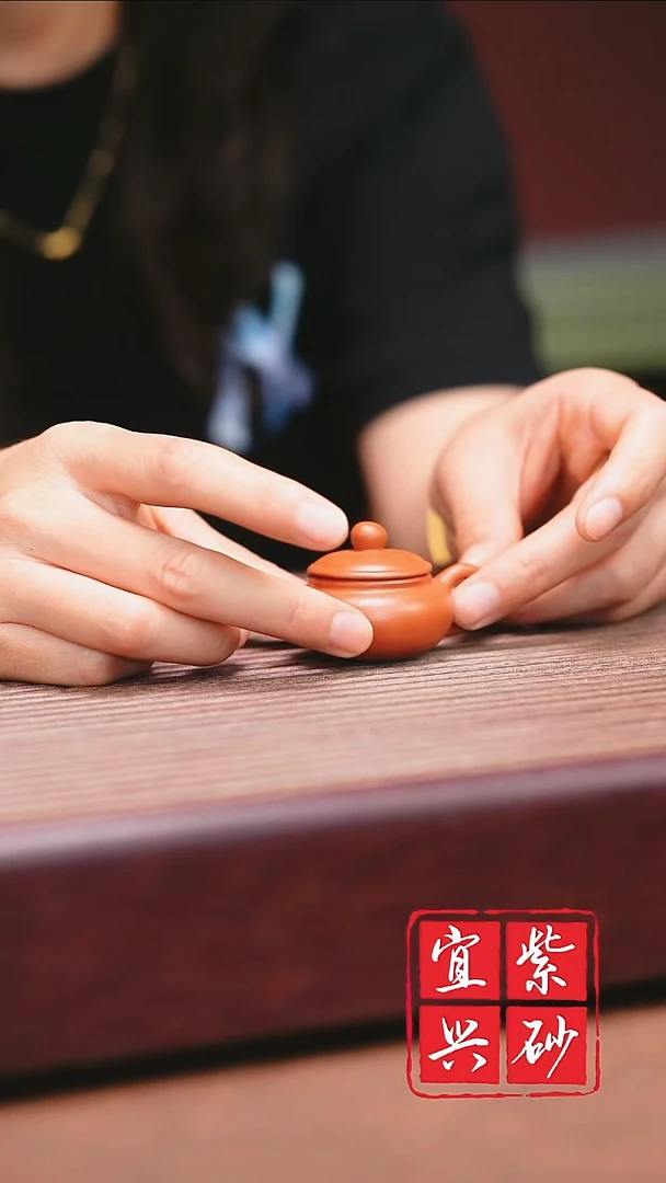 紫砂茶宠宜兴原矿紫砂-仿鼓