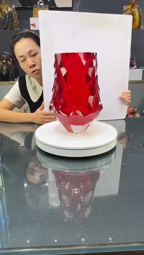 琉璃水晶琉璃花瓶1个