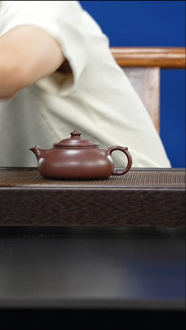 茶壶紫砂精工半手寒江