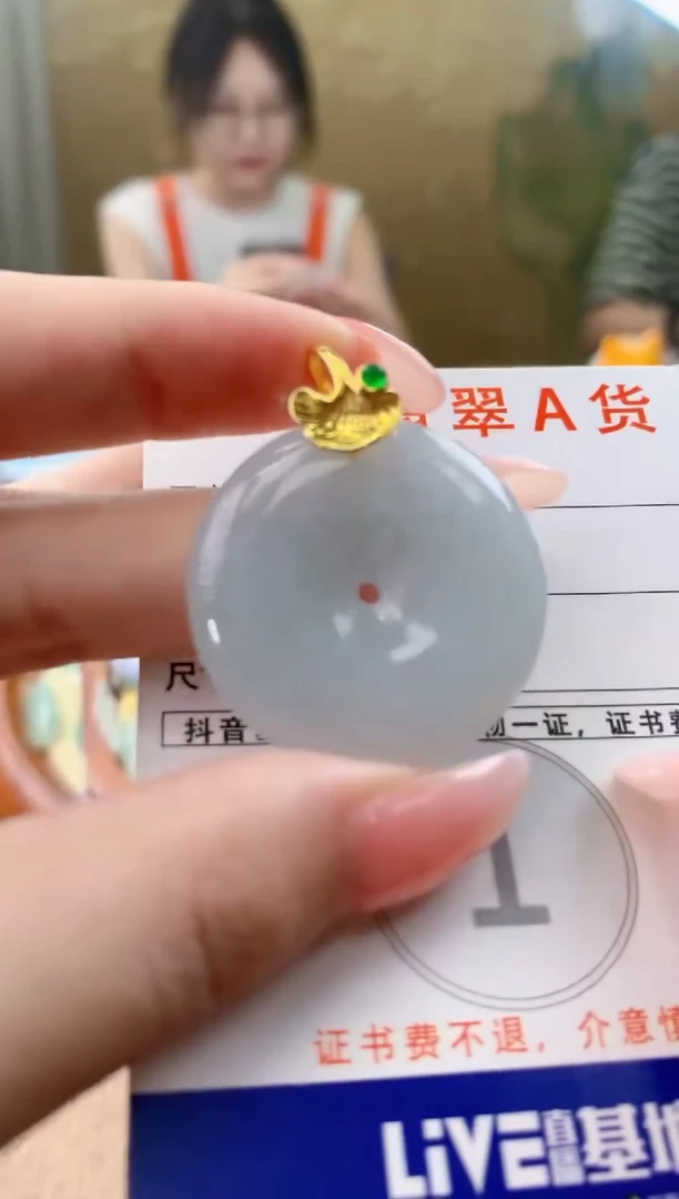颈饰未镶嵌翡翠天然A货翡翠挂件