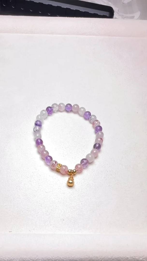 水晶手串未镶嵌仙女超手串 多样性发一