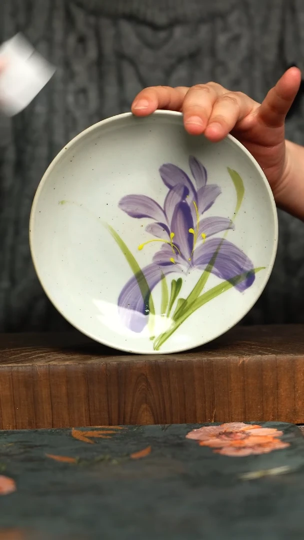 杯釉下彩手工手绘同款陶器