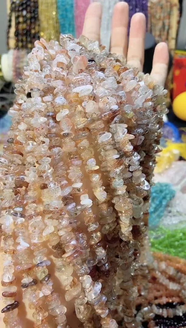 未镶嵌珠宝半成品水晶黑金超七