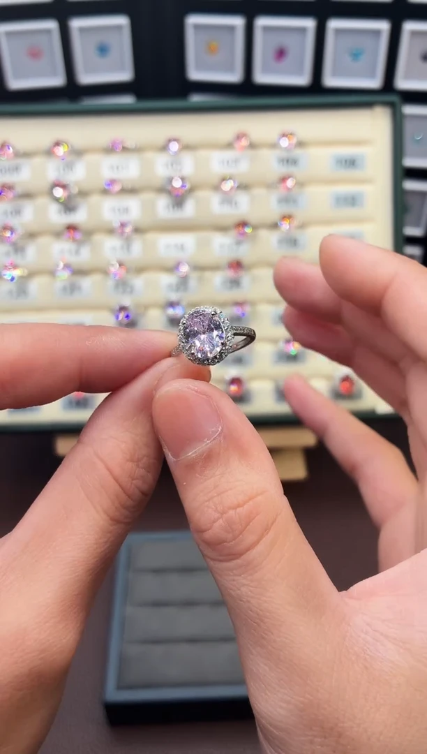 银S925镶嵌戒指绿柱石（摩根石）111