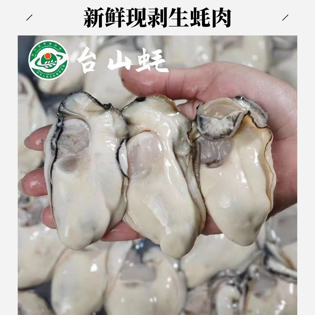 【达人专属】当天现开台山地标野生白蚝肉鲜甜脆口无渣罐装