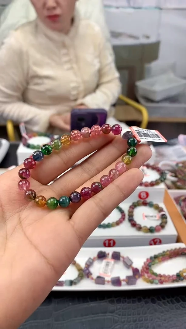 未镶嵌手串碧玺多样性发一条