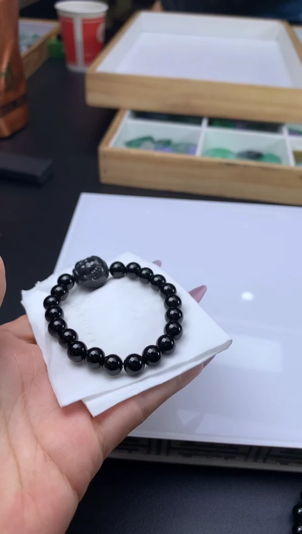 未镶嵌手绳翡翠翡翠