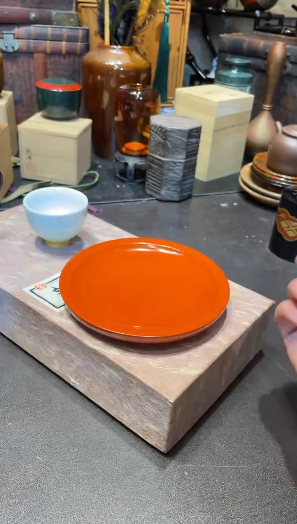 壶承五片 大漆漆器大漆漆器大漆漆器