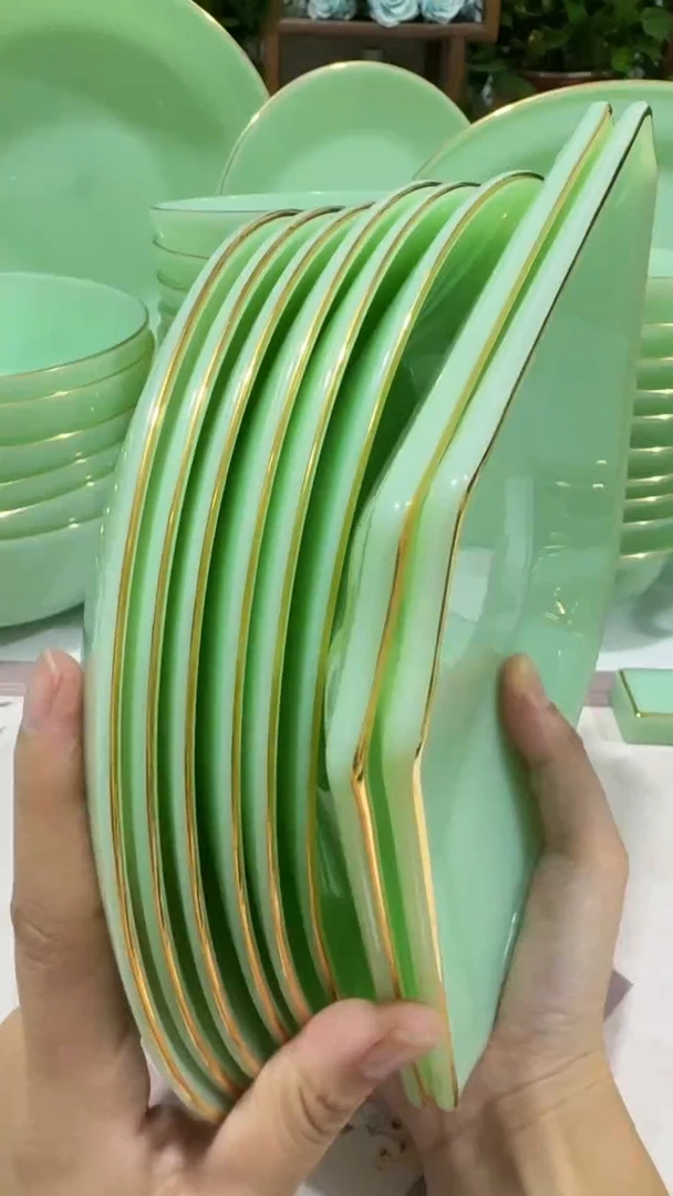 8英寸深盘6个  玉瓷【贝美】4方