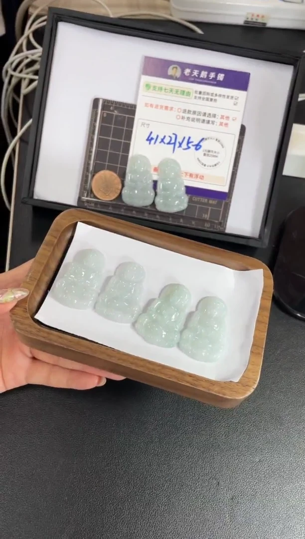 翡翠挂件未镶嵌观音FL17配绳/多样性发其一CP