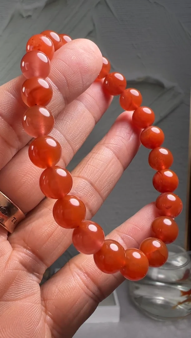手串未镶嵌南红玛瑙南红玛瑙（默认微瑕）