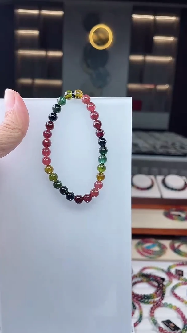 单圈手串未镶嵌碧玺（多样性发一条）Q
