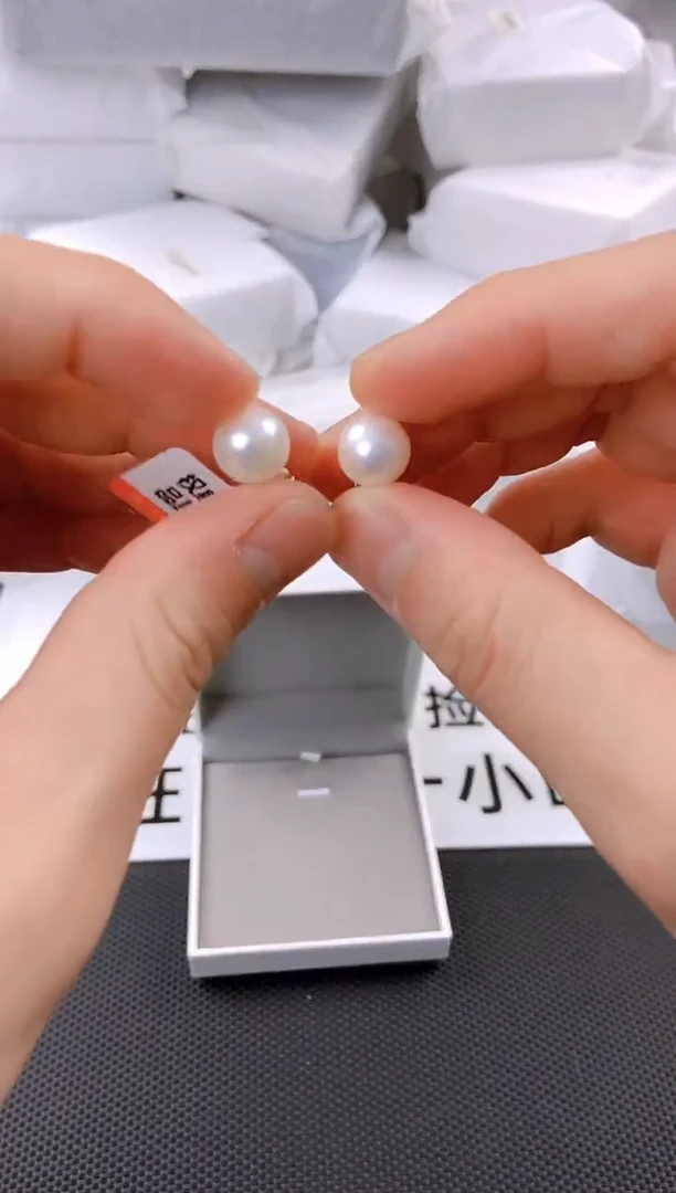 未镶嵌耳饰淡水珍珠ed1017