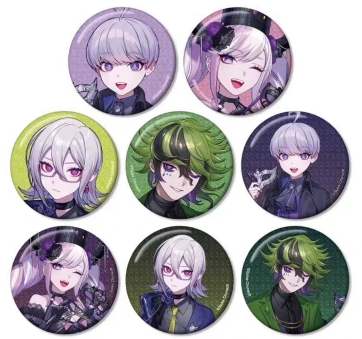 【代拆正版】超侦探事件假面舞会簿雾雨谜宫闪徽章吧唧