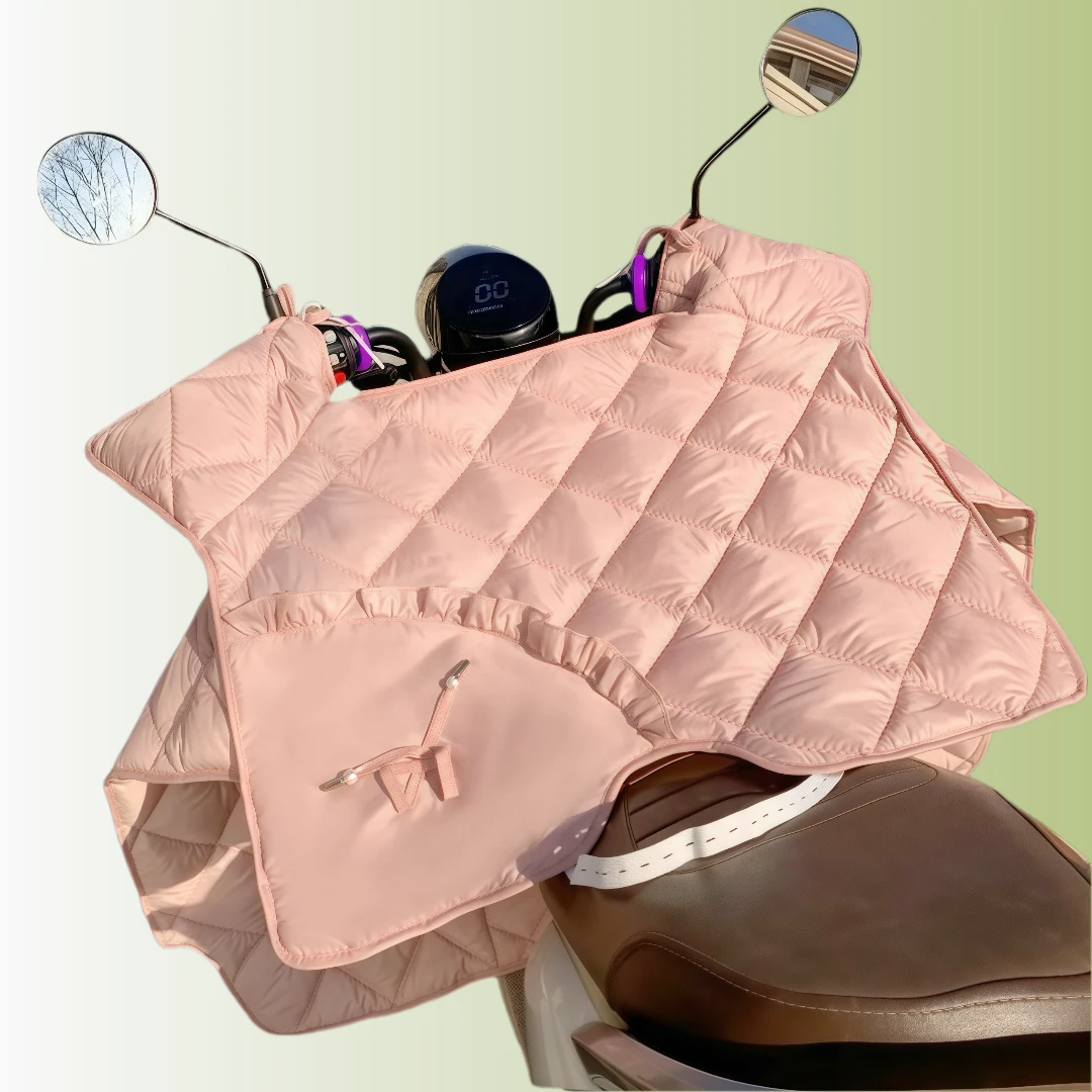 中厚款双面春秋四季通用电动车挡风被防风防晒防水遮阳