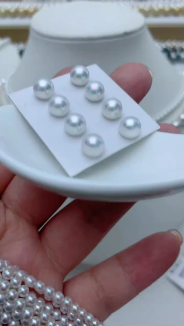 【闪购商品】淡水珍珠耳饰银S925镶嵌w21 多样性发其一