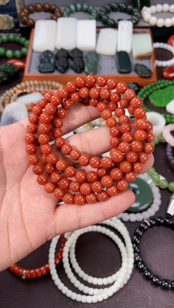 【闪购商品】南红玛瑙佛珠未镶嵌 多样性发一件TNH6077