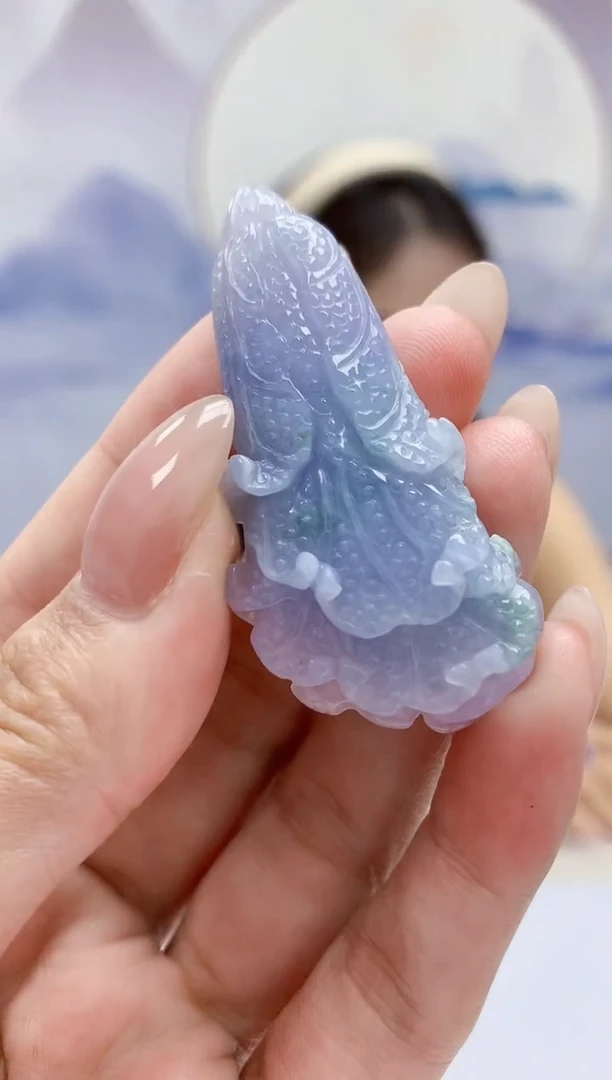 未镶嵌定制翡翠4957MM-毛货挂件18