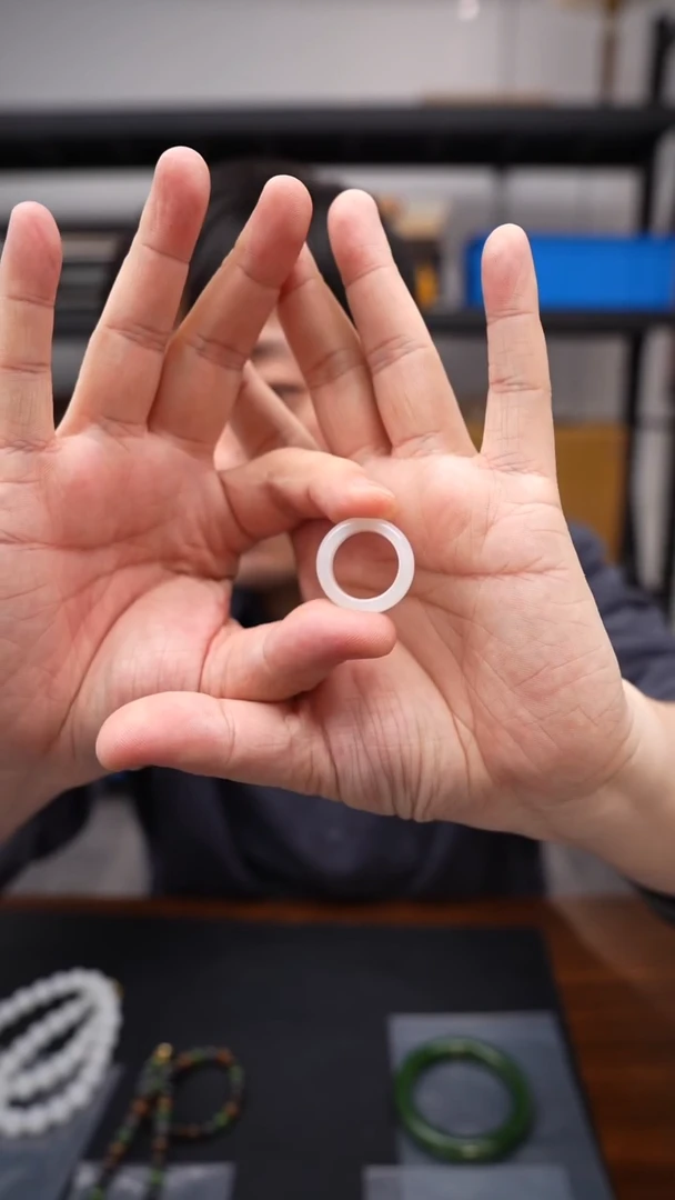 未镶嵌戒指和田玉1208DL186戒圈（多样性发其一）