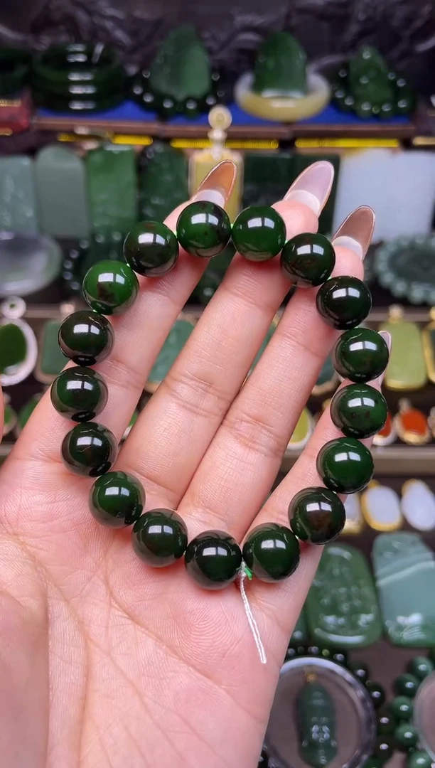 颈饰未镶嵌和田玉手串卡12