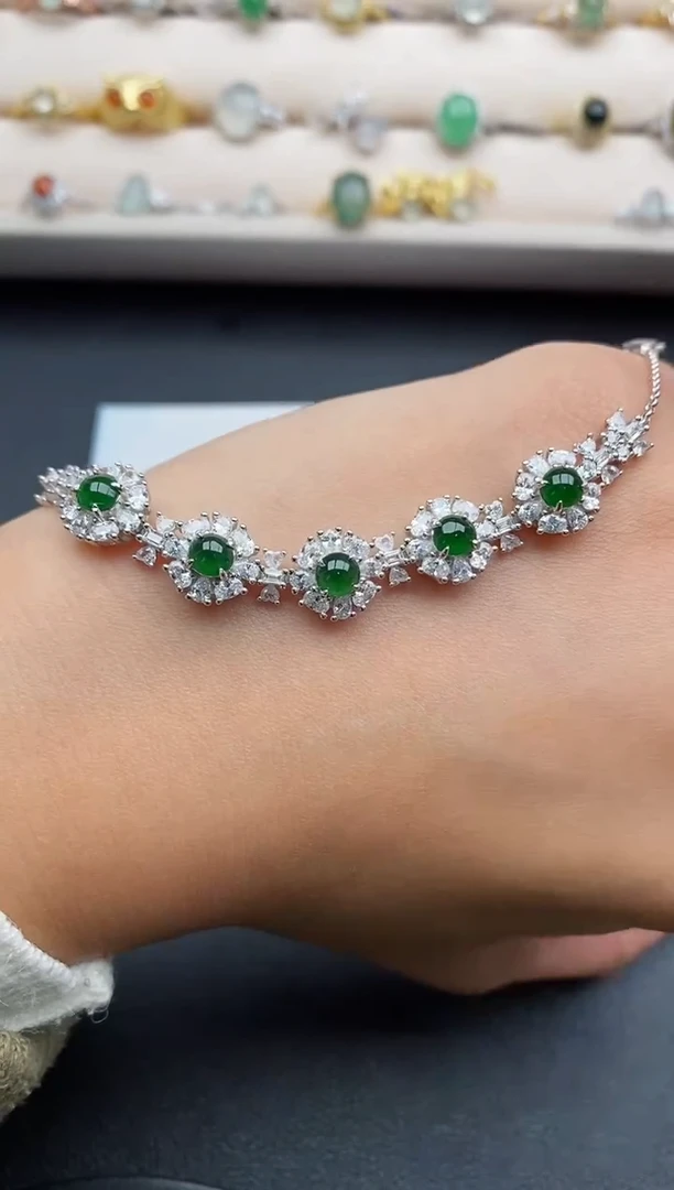 银S925镶嵌戒指翡翠33333333+2