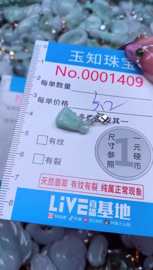 吊坠(不含链)未镶嵌翡翠1409