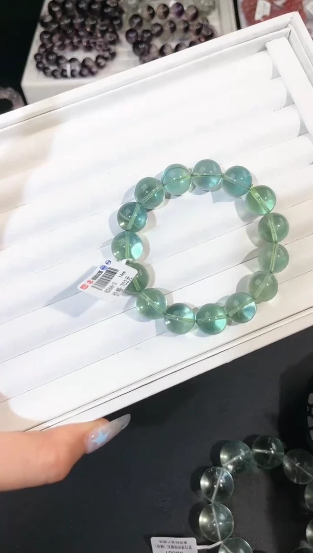 手链未镶嵌萤石多样性发一Q86绿萤石14mm