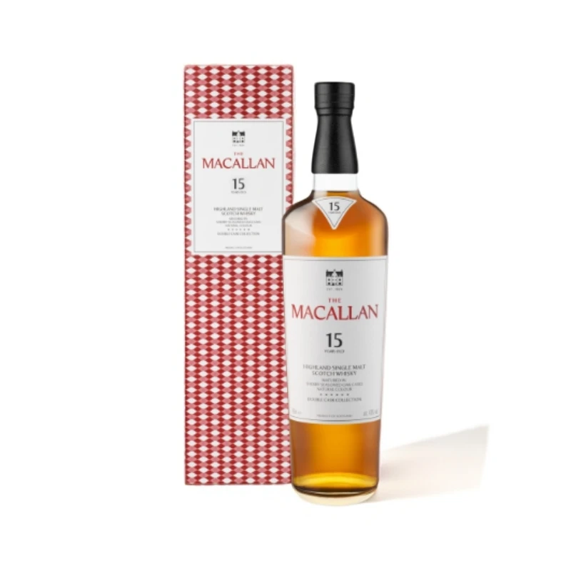 【官方正品】MACALLAN麦卡伦 15年双雪莉桶 单一麦芽威士忌 700ml