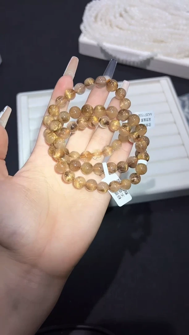 水晶手链未镶嵌5r多样性发其一【1条】默认微瑕9mm