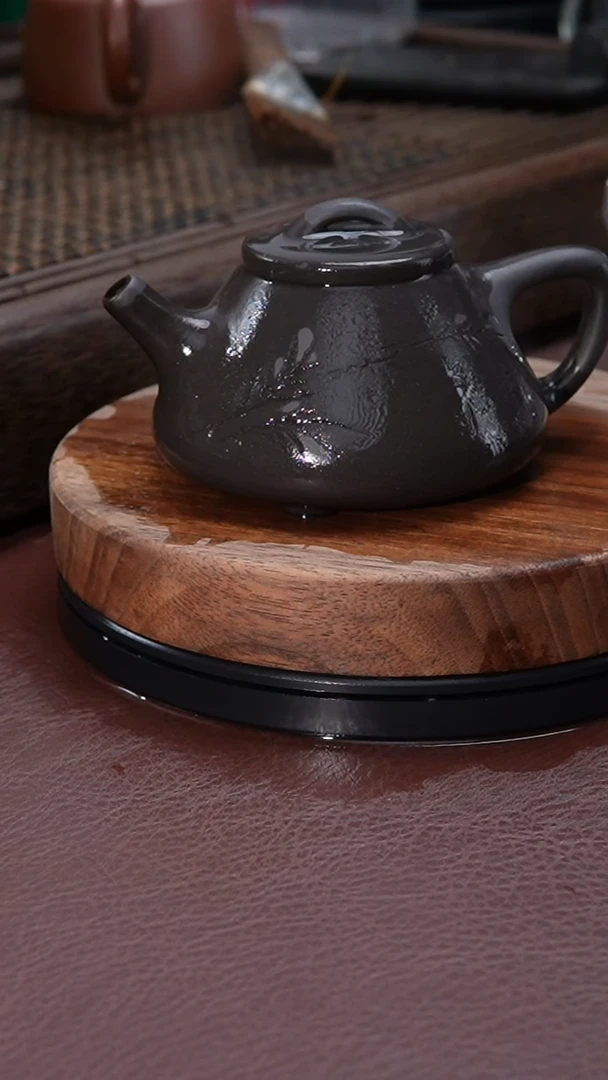 【闪购商品】紫砂茶壶刻绘竹子冶石瓢紫砂壶