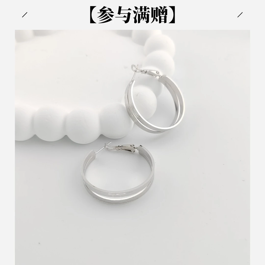 XUPING/旭平首饰 合金耳饰 秋上新百搭极简风耳圈 GDX X001151693