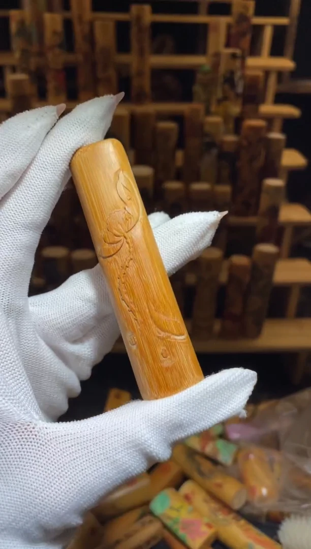 竹同*雕刻荷花11111111111111