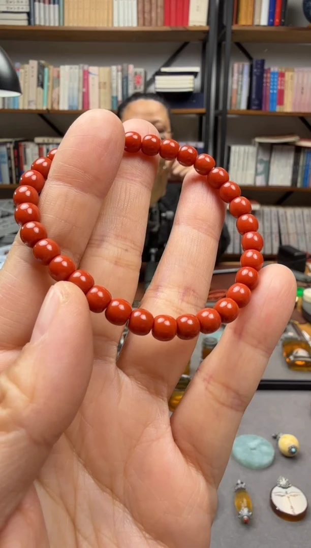 【闪购商品】南红玛瑙手串未镶嵌手串6--多样性发一