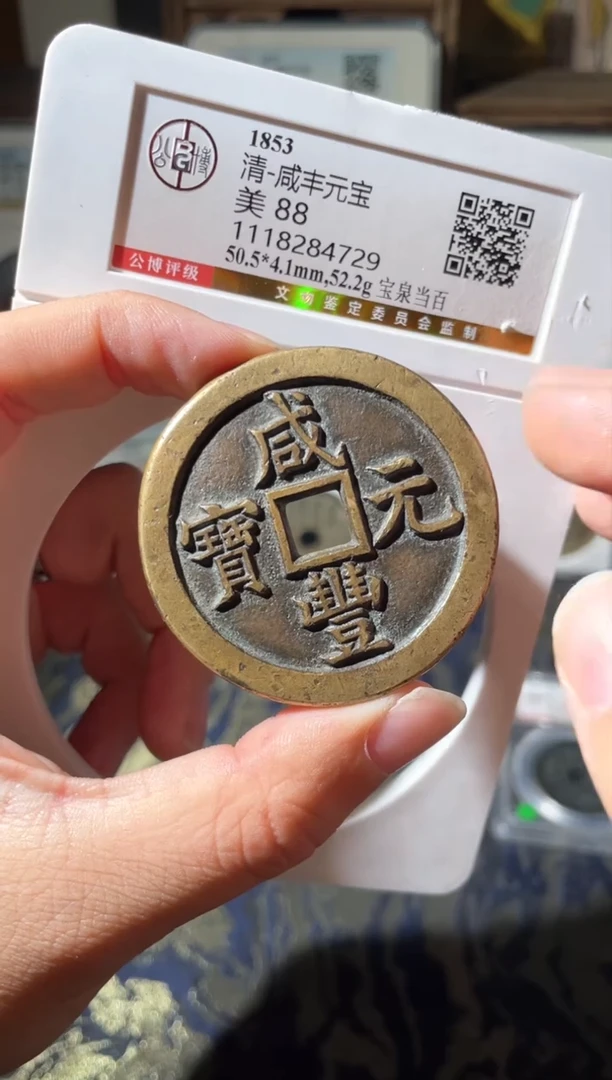 铜咸丰宝泉当百88分