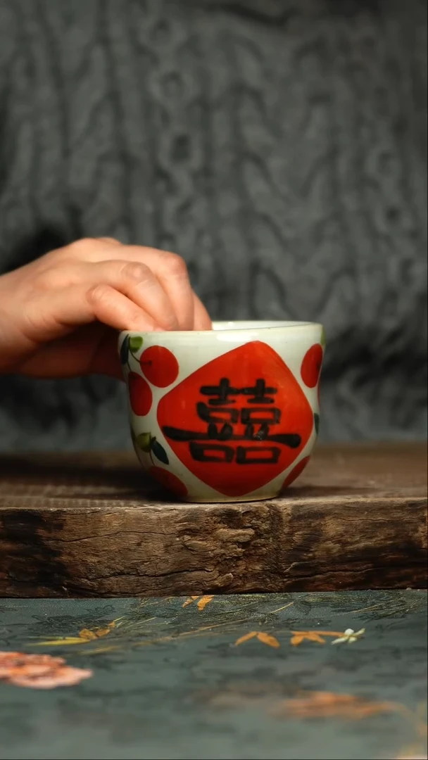 【闪购商品】杯 釉下彩手工手绘同款陶器