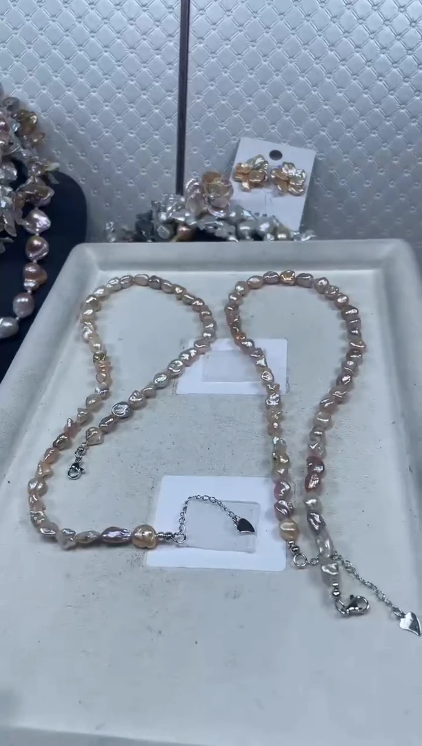 淡水珍珠未镶嵌项链【纯恬珍珠】（多样性发货发一）