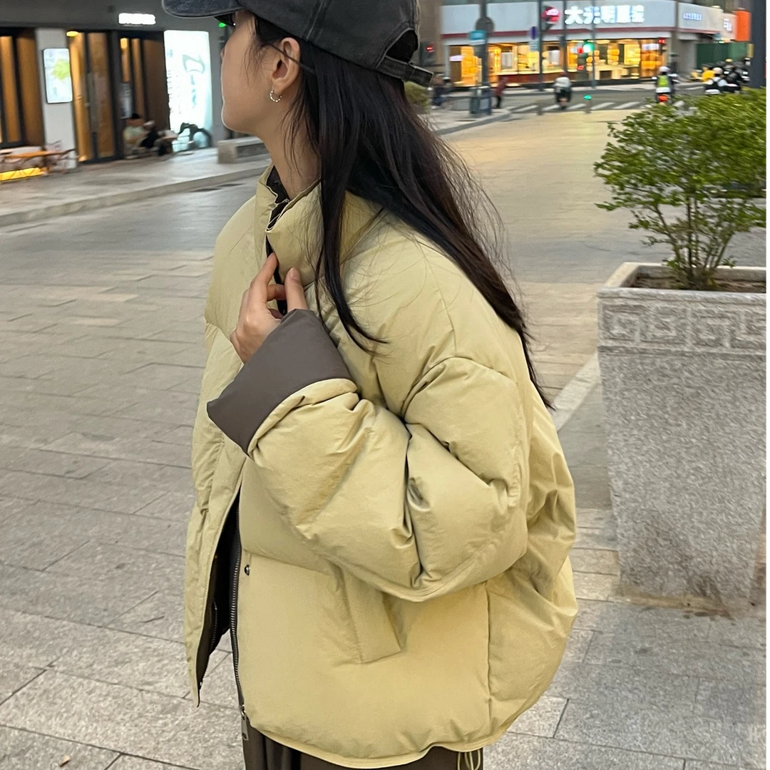 时尚棉服女冬季2025年新款韩版宽松小个子棉衣面包服短款棉袄外套