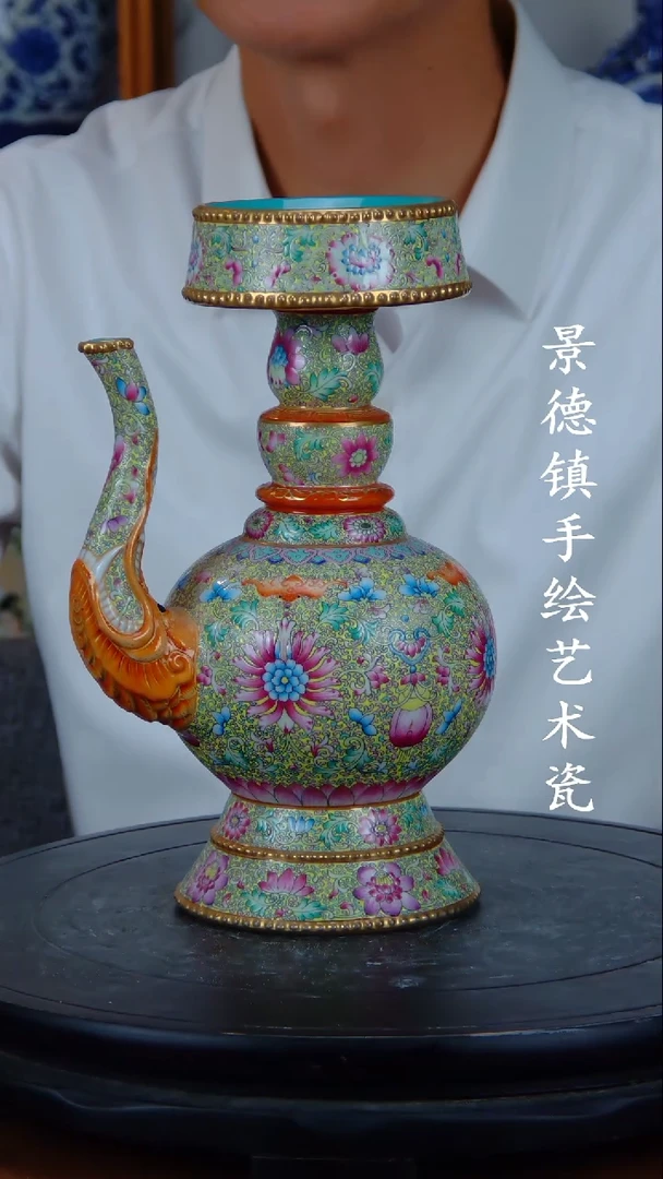 瓶景德镇手工手绘陶瓷摆件84
