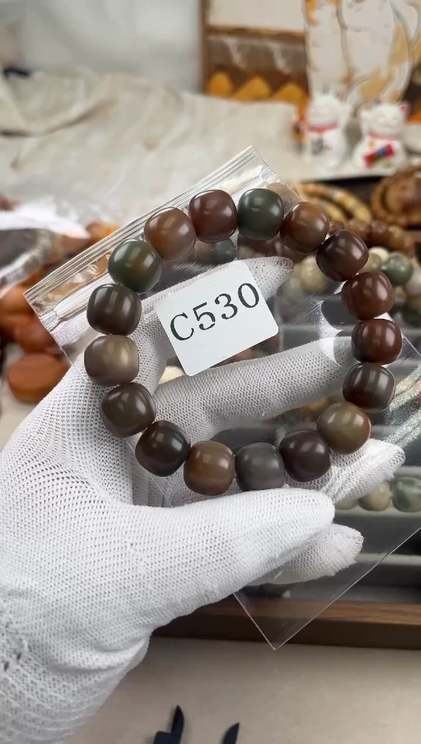 手串菩提根/象牙果再***夜c530卡15 瑕疵干磨