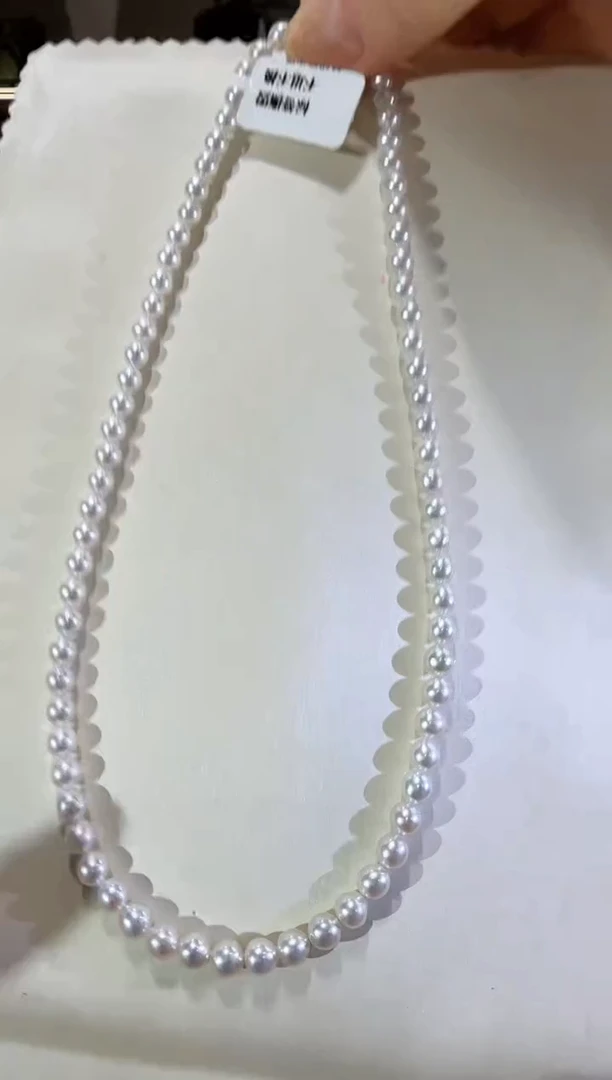 淡水珍珠银S925镶嵌颈饰项链