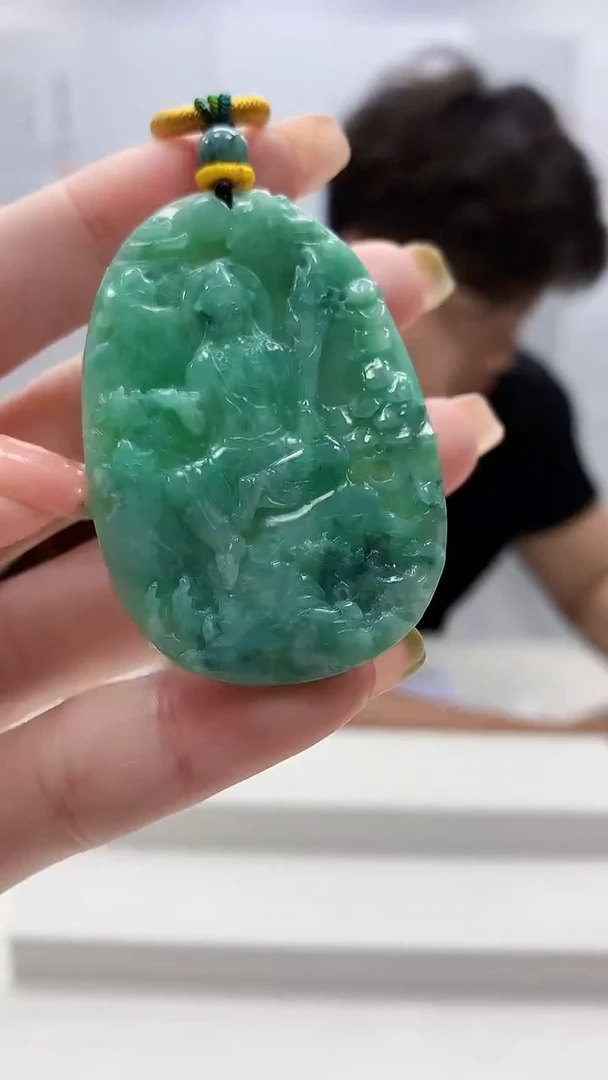 未镶嵌定制翡翠5145ry-毛货挂件44