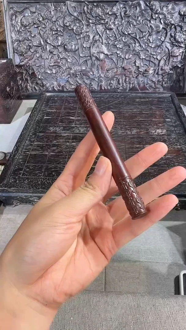 木A010紫檀雕刻板以直播间截图