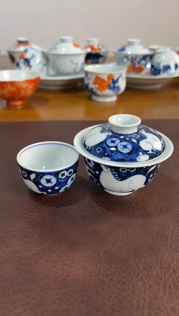 照夜白青花马上有钱迷你套组