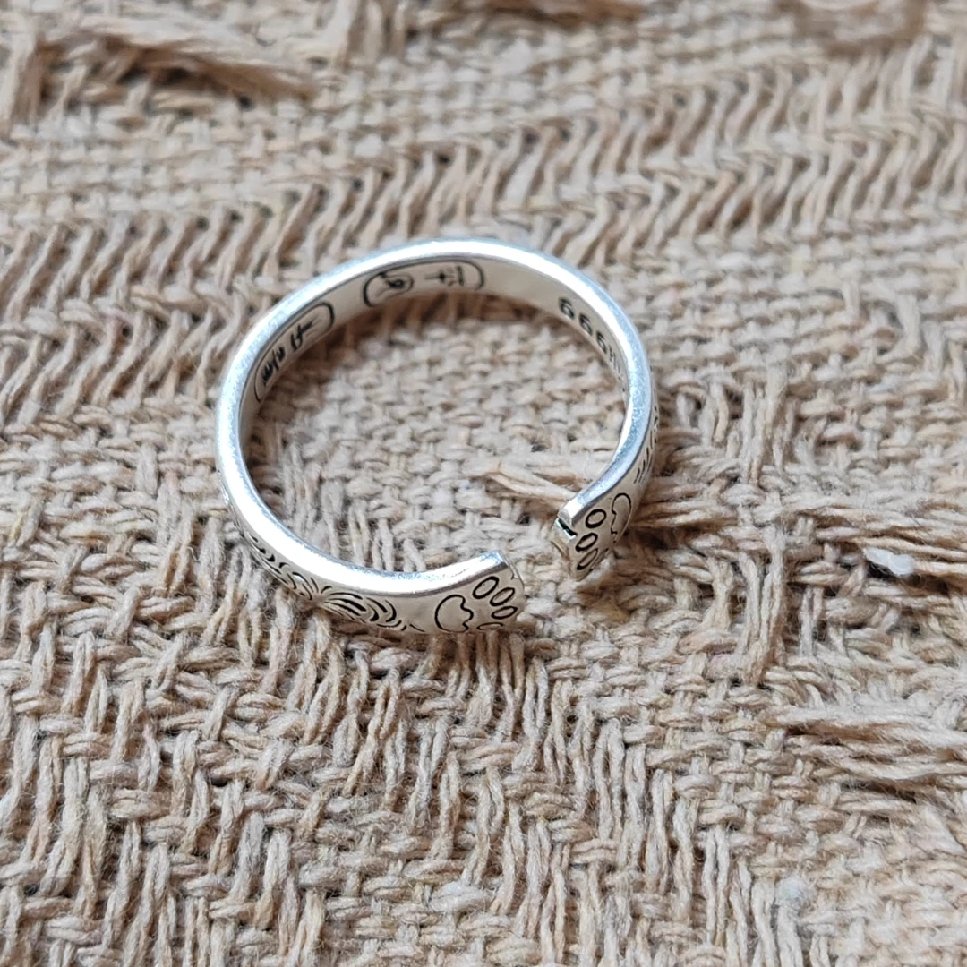 足银戒指 猫爪戒指