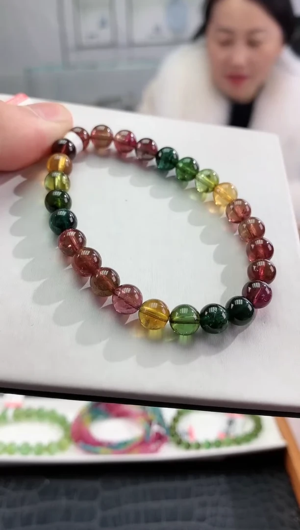 【闪购商品】碧玺手串未镶嵌多样性发一条