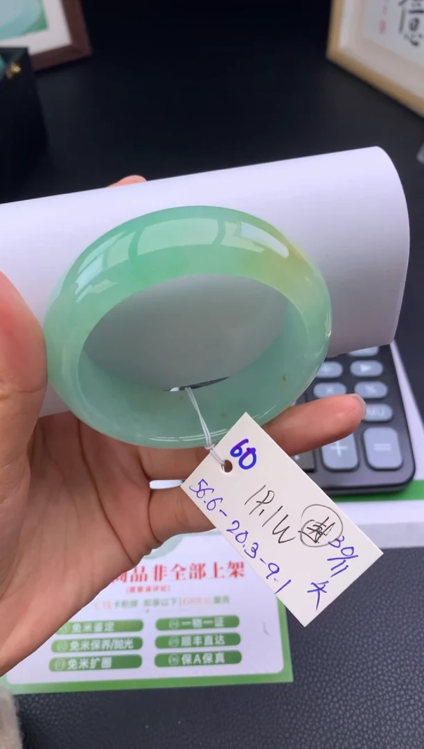 未镶嵌手镯翡翠假一赔三   手镯