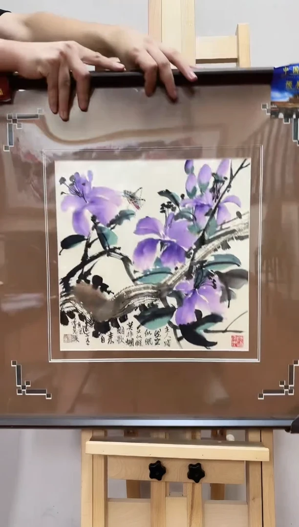 国画李克瑛-国画草虫1平尺