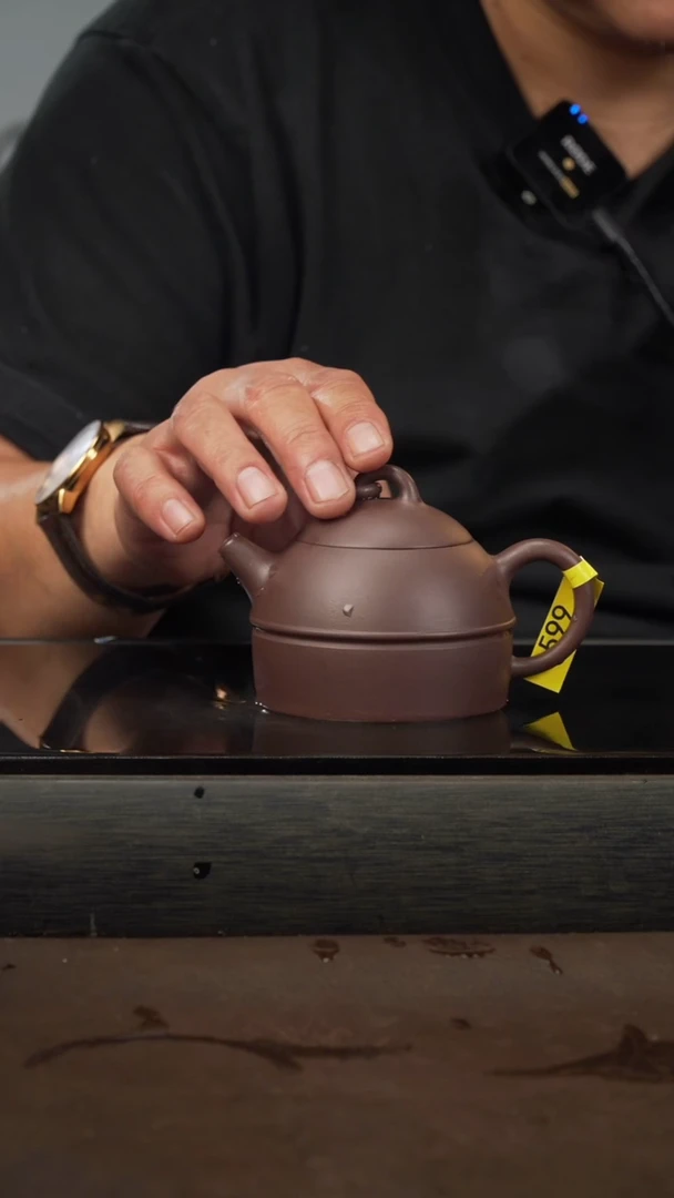 茶壶紫砂17，秦权，紫泥，