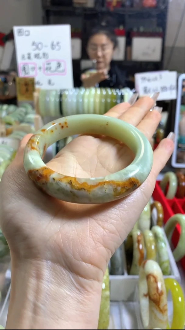 未镶嵌岫玉手镯6(58+)