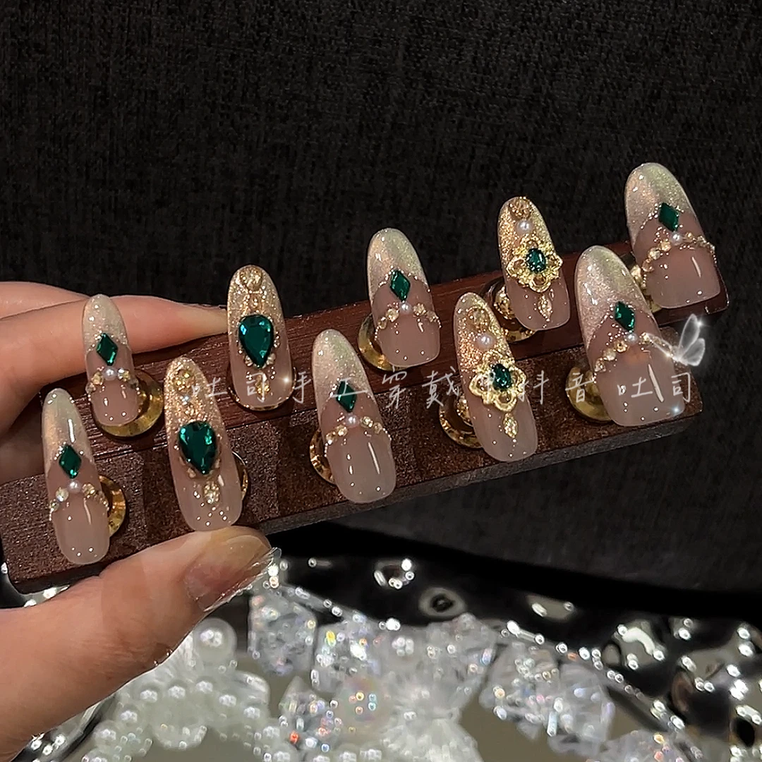 【阿拉丁】纯手工穿戴甲美甲可拆卸穿戴式持久反复使用TLX